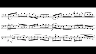 Prelude (Cello Suite No.1 - Johann Sebastian Bach) Score Animation