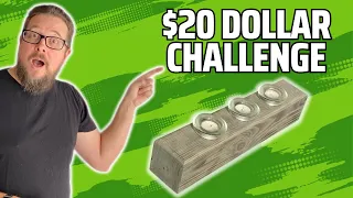 $20 DIY CHALLENGE | Rustic Candle Holder