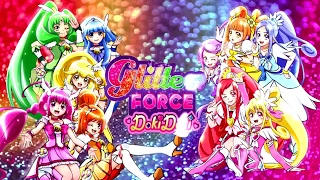 AMV "Glitter Force Team Up Medley OP NC 720P" Mashup