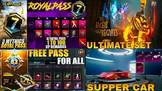 🔴 A7 Royal Pass Rewards | Free Rewards 3.2 Update | Tuatara New Supper Car BGMI/PUBG | Next Ultimate