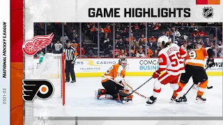 Red Wings @ Flyers 2/9/22 | NHL Highlights