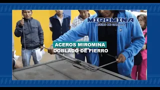 Aceros Miromina I Doblado de fierro