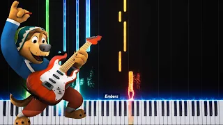 🎸Take me Home🏠 - Rock Dog 2 - synthesia Piano easy