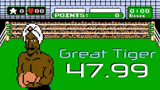 Mike Tyson's Punch-Out!! [NES] speedrun | Great Tiger (47.99) PB