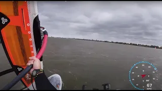 Pr on my slalom gear: Max 67.80/kmh, Windsurfing Strand horst