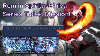 Rem: Awesome addition for Shiva Spiritus Mission! Series Run [DFFOO GL]