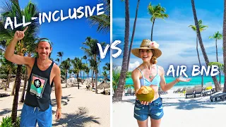 Watch THIS Before Booking a PUNTA CANA Beach Vacation (Resort Vs AirBNB Price Comparison)