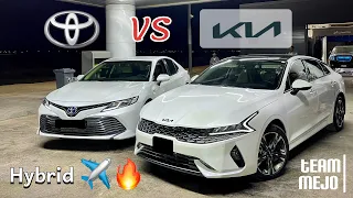 تويوتا كامري هايبرد ضد كيا كي5 | Toyota Camry Hybrid 2019 vs Kia K5 2023 Drag race