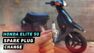 Honda Elite / Tact 50 - Spark Plug Change | Mitch's Scooter Stuff