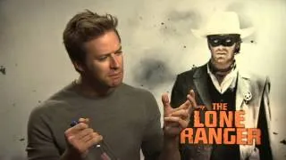 The Lone Ranger: Video interview with Armie Hammer