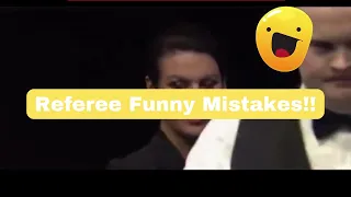 Referee Funny Mistakes!!😂 Snooker
