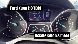 Ford Kuga 2.0 TDCI Powershift 4x4 Acceleration, Kickdown & Manual Mode