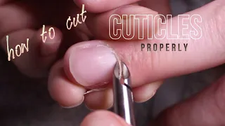 Cutting cuticles with nippers *satisfying*