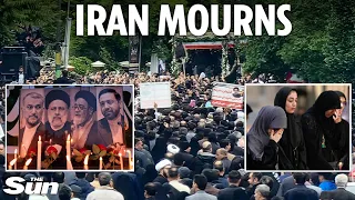 Thousands crowd streets for Iranian president's 3-day funeral after tyrant killed in chopper crash