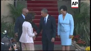 US President Obama arrives in Pretoria, meets South African President Zuma