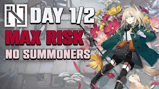 【Arknights CC#9】Day 1/2 MAX RISK with Supporters (No Summoners)