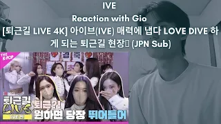 IVE Reaction with Gio [퇴근길 LIVE 4K] 아이브(IVE) 매력에 냅다 LOVE DIVE 하게 되는 퇴근길 현장🌊 (JPN Sub)