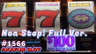 Until get the Huge Jackpot -  Triple Double Diamond Slot Machine Old School Slot  IGT 高額ジャックポット獲得 神回