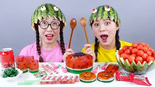 Wassermelonen-Essen Dessert Mukbang DONA