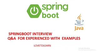 #springboot spring boot interview questions and answers for experienced #java  #interviewpreparation