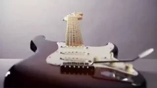 How a Fender Stratocaster is made (30 seconds)