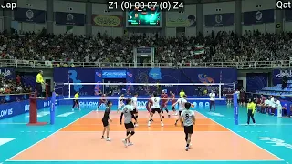 Volleyball : Japan - Qatar 3:0 Amazing Full Match 2023