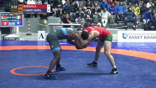 Qual. FS - 74 kg: A. NURYKAU (BLR) v. F. CHAMIZO MARQ (ITA)