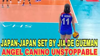 JIA DE GUZMAN JAPAN-JAPAN SET! ANGEL CANINO ROY-MVP PERFORMANCE! #volleyball #jiamoradodeguzman #fyp