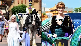 Frozen Promenade Character Cavalcade at Epcot - Elsa & Anna World Showcase Procession - Disney World