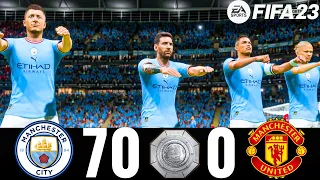 FIFA 23 - MESSI, RONALDO, MBAPPE, NEYMAR, ALL STARS - MAN CITY 70-0 MAN UTD - FA COMMUNITY SHIELD !