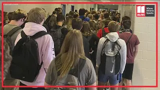 Student suspended after sharing photo of crowded school hallway on social media