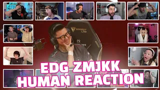 PROS VALORANT REACTS EDG ZMJKK (KANGKANG) IMPOSSIBLE CLUTCH VALORANT CHAMPIONS LA