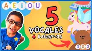 VOCALES para niños A E I O U - Jugar con nuevas palabras para NIÑOS | Videos EDUCATIVOS para niños