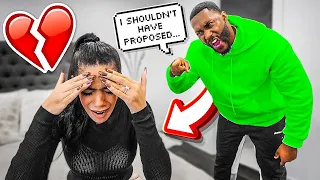 Starting An Argument Then Yelling "I SHOULDN'T HAVE PROPOSED!" To My Fiancée! *SHE CRIES*