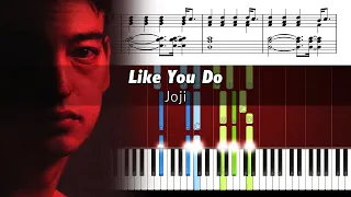 Joji - Like You Do - Accurate Piano Tutorial with Sheet Music