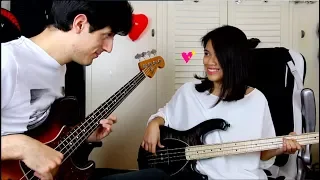 Can't Take My Eyes Off You Couple Bass Cover| 情侶雙人貝斯Cover