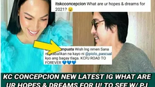 KC NEW IG POST WHAT ARE UR HOPES & DREAMS FOR 2021! SAGOT NG NITIZENS SANA  PJKC ROAD TO FOREVER