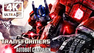 TRANSFORMERS: WAR FOR CYBERTRON All Cutscenes (Autobot Campaign) Game Movie 4K 60FPS Ultra HD