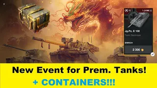 Hunt for Free Tanks, Containers and Exploring Jg. Pz. E 100! - Live Stream!  World of Tanks Blitz