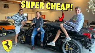 I Bought Another WRECKED Ferrari 458!! *SUPER CHEAP*