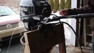 Tohatsu 20hp outboard first time start