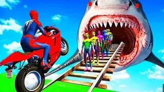 GTA V Epicnew stunt😱Racecar recing Challenge br😱Trevor andshark😱  #viralvideo #gaming@RiyazulTV6-