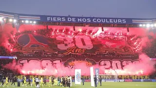 PSG vs Nantes tifo bagarre | pyro ultras psg