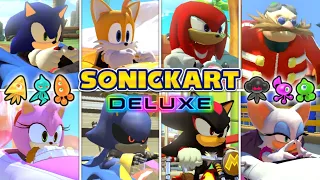 Sonic The Hedgehog Characters, Items & Custom Track in Mario Kart 8 Deluxe!