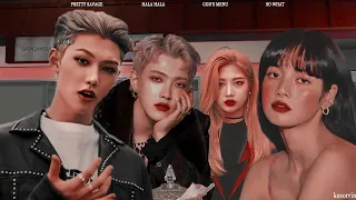 BLACKPINK & ATEEZ & STRAY KIDS & LOONA - PRETTY SAVAGE x HALA HALA x GOD'S MENU x SO WHAT (mashup)