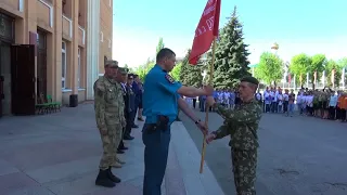 ТОРЖЕСТВЕННАЯ ЦЕРЕМОНИЯ ПЕРЕДАЧИ КОПИИ ЗНАМЕНИ ПОБЕДЫ СОСТОЯЛАСЬ В СТАХАНОВЕ