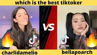 charli damelio vs  bella poarch which is the best tiktoker 2021