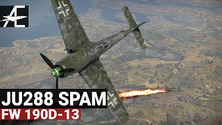 War Thunder FW190D-13 | Surviving Ju288 Spam