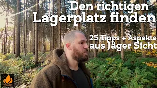 Lagerplatz finden 25 Tipps - Aspekte aus Jäger Sicht - Gefahren im Wald | #BushcraftBasiswissen