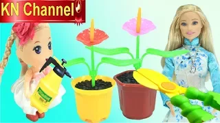 Đồ chơi trẻ em ĐỪNG THỨC KHUYA & BÀI HỌC TRỒNG HOA CỦA BÚP BÊ BARBIE | GIÁO DỤC MẦM NON KN Channel